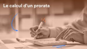 Calcul du prorata temporis sur un calendrier avec une calculatrice de bureau